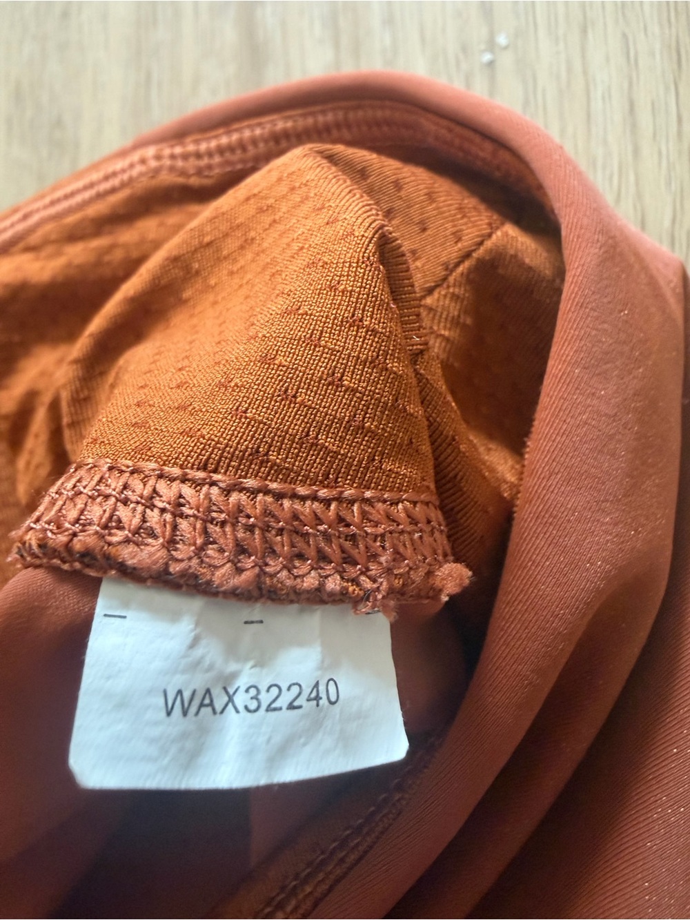 CALIA by Carrie Underwood Metallic Rust Orange 7/8 Leggings - Picture 6 of 8